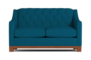 Jackson Heights Apartment Size Sleeper Sofa :: Leg Finish: Pecan / Sleeper Option: Deluxe Innerspring Mattress