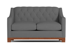 Jackson Heights Apartment Size Sleeper Sofa :: Leg Finish: Pecan / Sleeper Option: Deluxe Innerspring Mattress