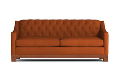 Jackson Heights Queen Size Sleeper Sofa :: Leg Finish: Pecan / Sleeper Option: Deluxe Innerspring Mattress