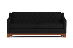 Jackson Heights Queen Size Sleeper Sofa :: Leg Finish: Pecan / Sleeper Option: Deluxe Innerspring Mattress