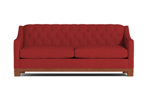 Jackson Heights Queen Size Sleeper Sofa :: Leg Finish: Pecan / Sleeper Option: Memory Foam Mattress