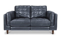 Keating Leather Loveseat with Power Footrests