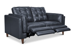 Keating Leather Loveseat with Power Footrests
