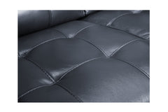 Keating Leather Loveseat with Power Footrests