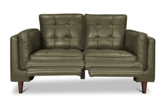 Keating Leather Loveseat with Power Footrests
