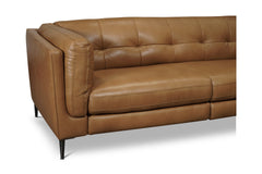 Kendrick Leather Sofa with Power Footrests