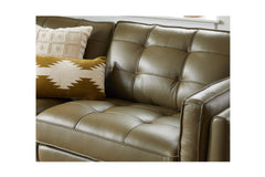 Keating Leather Loveseat with Power Footrests