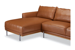 Jude 2pc Leather Sectional Sofa :: Configuration: LAF - Chaise on the Left