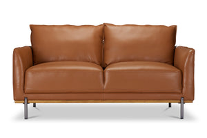 Jude Leather Loveseat