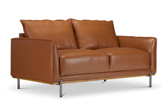 Jude Leather Loveseat