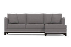 La Brea 2pc Sectional Sofa :: Leg Finish: Espresso / Configuration: RAF - Chaise on the Right