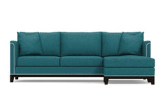 La Brea 2pc Sectional Sofa :: Leg Finish: Espresso / Configuration: RAF - Chaise on the Right