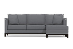 La Brea 2pc Sectional Sofa :: Leg Finish: Espresso / Configuration: RAF - Chaise on the Right