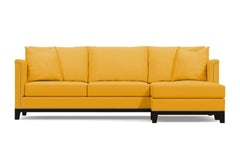 La Brea 2pc Sectional Sofa :: Leg Finish: Espresso / Configuration: RAF - Chaise on the Right