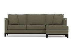 La Brea 2pc Sectional Sofa :: Leg Finish: Espresso / Configuration: RAF - Chaise on the Right