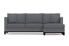 La Brea 2pc Sectional Sofa :: Leg Finish: Espresso / Configuration: RAF - Chaise on the Right