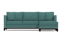 La Brea 2pc Sectional Sofa :: Leg Finish: Espresso / Configuration: RAF - Chaise on the Right