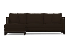 La Brea 2pc Sectional Sofa :: Leg Finish: Espresso / Configuration: LAF - Chaise on the Left