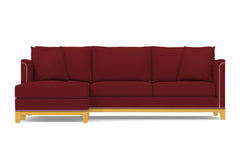 La Brea 2pc Sectional Sofa :: Leg Finish: Natural / Configuration: LAF - Chaise on the Left