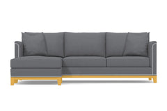 La Brea 2pc Sectional Sofa :: Leg Finish: Natural / Configuration: LAF - Chaise on the Left