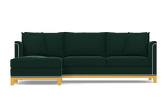 La Brea 2pc Sectional Sofa :: Leg Finish: Natural / Configuration: LAF - Chaise on the Left
