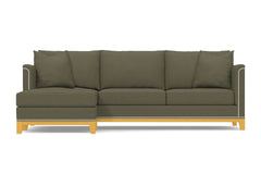 La Brea 2pc Sectional Sofa :: Leg Finish: Natural / Configuration: LAF - Chaise on the Left