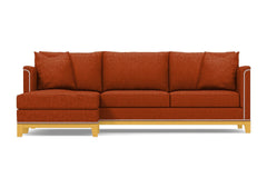 La Brea 2pc Sectional Sofa :: Leg Finish: Natural / Configuration: LAF - Chaise on the Left