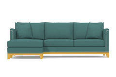 La Brea 2pc Sectional Sofa :: Leg Finish: Natural / Configuration: LAF - Chaise on the Left