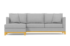 La Brea 2pc Sectional Sofa :: Leg Finish: Natural / Configuration: LAF - Chaise on the Left