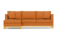 La Brea 2pc Sectional Sofa :: Leg Finish: Natural / Configuration: LAF - Chaise on the Left