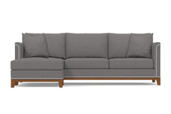 La Brea 2pc Sectional Sofa :: Leg Finish: Pecan / Configuration: LAF - Chaise on the Left