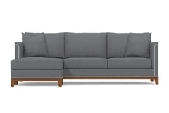La Brea 2pc Sectional Sofa :: Leg Finish: Pecan / Configuration: LAF - Chaise on the Left