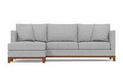 La Brea 2pc Sectional Sofa :: Leg Finish: Pecan / Configuration: LAF - Chaise on the Left