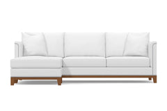 La Brea 2pc Sectional Sofa :: Leg Finish: Pecan / Configuration: LAF - Chaise on the Left