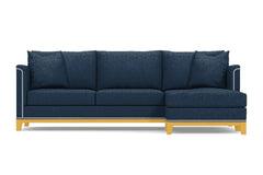 La Brea 2pc Sectional Sofa :: Leg Finish: Natural / Configuration: RAF - Chaise on the Right