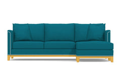 La Brea 2pc Sectional Sofa :: Leg Finish: Natural / Configuration: RAF - Chaise on the Right