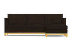 La Brea 2pc Sectional Sofa :: Leg Finish: Natural / Configuration: RAF - Chaise on the Right