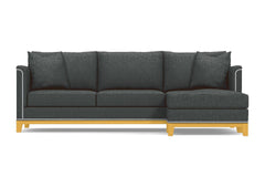 La Brea 2pc Sectional Sofa :: Leg Finish: Natural / Configuration: RAF - Chaise on the Right