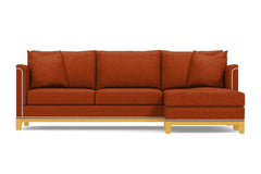 La Brea 2pc Sectional Sofa :: Leg Finish: Natural / Configuration: RAF - Chaise on the Right