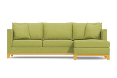 La Brea 2pc Sectional Sofa :: Leg Finish: Natural / Configuration: RAF - Chaise on the Right