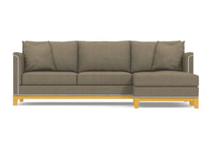 La Brea 2pc Sectional Sofa :: Leg Finish: Natural / Configuration: RAF - Chaise on the Right