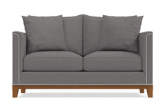 La Brea Twin Size Sleeper Sofa :: Leg Finish: Pecan / Sleeper Option: Memory Foam Mattress