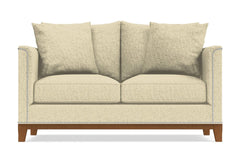 La Brea Apartment Size Sleeper Sofa :: Leg Finish: Pecan / Sleeper Option: Deluxe Innerspring Mattress