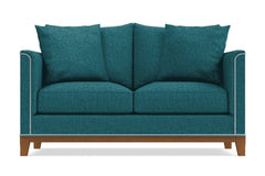 La Brea Twin Size Sleeper Sofa :: Leg Finish: Pecan / Sleeper Option: Memory Foam Mattress