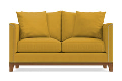 La Brea Twin Size Sleeper Sofa :: Leg Finish: Pecan / Sleeper Option: Deluxe Innerspring Mattress