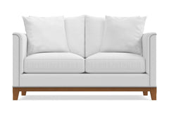 La Brea Twin Size Sleeper Sofa :: Leg Finish: Pecan / Sleeper Option: Deluxe Innerspring Mattress
