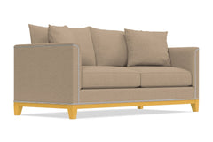 La Brea Queen Size Sleeper Sofa :: Leg Finish: Natural / Sleeper Option: Memory Foam Mattress