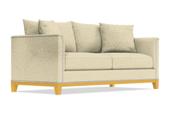 La Brea Queen Size Sleeper Sofa :: Leg Finish: Natural / Sleeper Option: Memory Foam Mattress