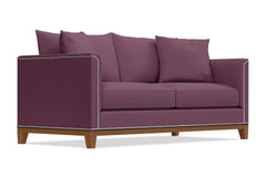 La Brea Queen Size Sleeper Sofa :: Leg Finish: Pecan / Sleeper Option: Memory Foam Mattress