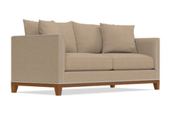La Brea Queen Size Sleeper Sofa :: Leg Finish: Pecan / Sleeper Option: Deluxe Innerspring Mattress